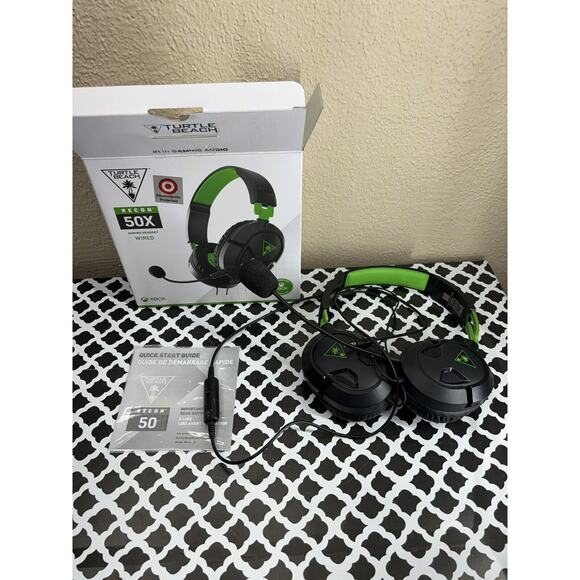 Turtle Beach Ear Force Recon (TBS-2303-01) 50X Stereo Headset - Black/Green - Picture 2 of 10
